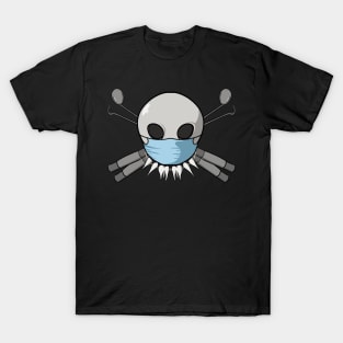 Dentists crew Jolly Roger pirate flag (no caption) T-Shirt